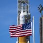 Ruimtelanceringssysteem.  // Bron: NASA / Sam Lott (bijgesneden afbeelding) Ruimtelanceringssysteem.  // Bron: NASA / Sam Lott (bijgesneden afbeelding)